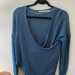 Kimchi Blue wrap blue sweater - Nordstrom